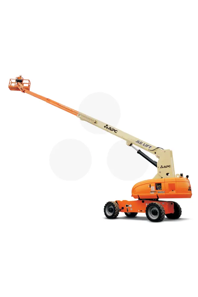 Plataforma elevatória telescópica JLG 800S 4X4 Grupo APC aluguel de plataformas