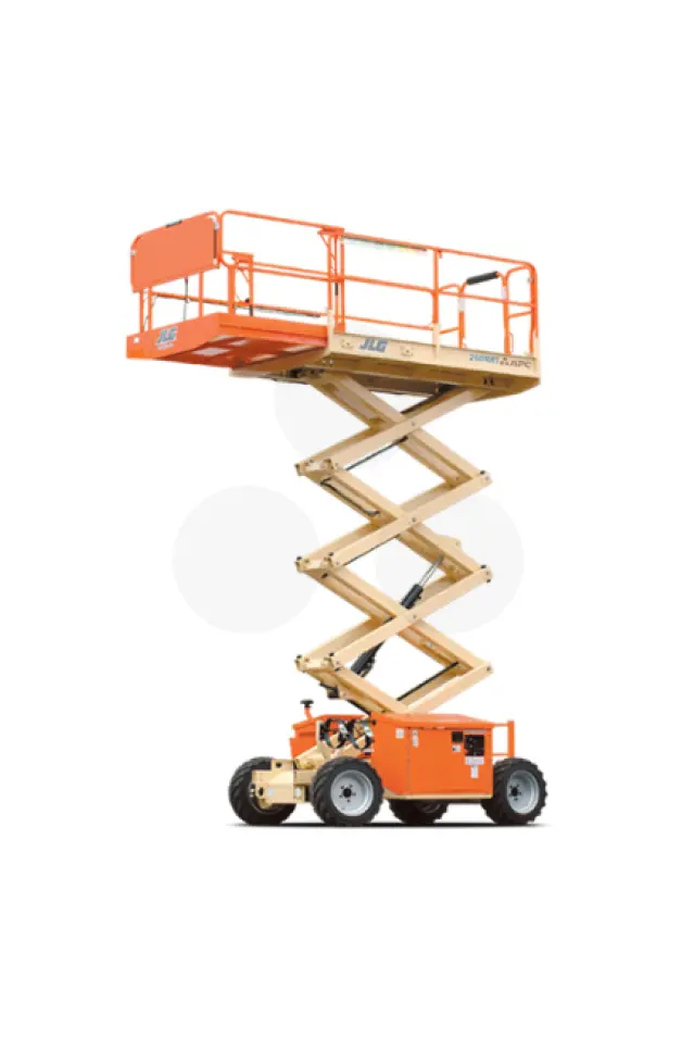 plataforma elevatória tesoura JLG 260MRT sanfonada - Grupo APC são paulo